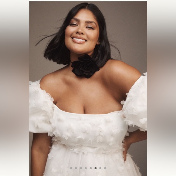 BHDLN Cleo Square Neck Puff Sleeve Mini Dress - Picture 5 of 9